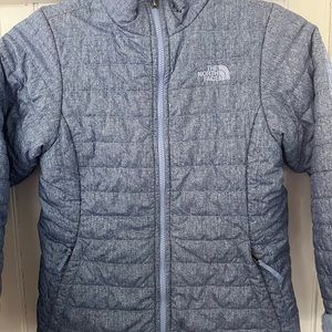 North Face girls 14/16 reversible mossbud jacket